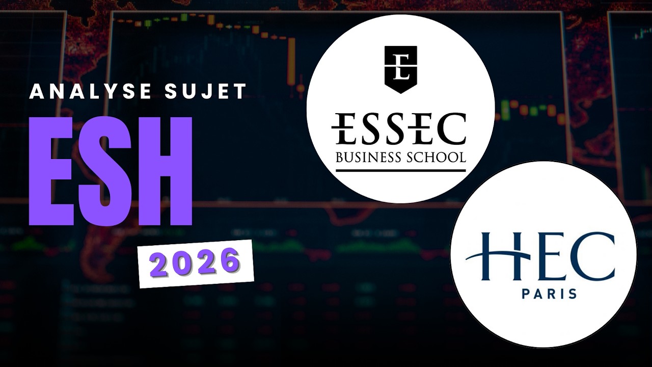ESH HEC/ESSEC 2026 : correction du sujet avec des correcteurs